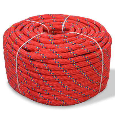Dealsmate  Marine Rope Polypropylene 10 mm 50 m Red