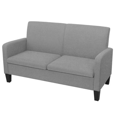 Dealsmate  2-Seater Sofa 135x65x76 cm Light Grey
