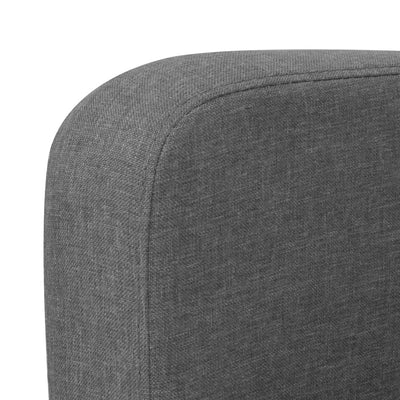 Dealsmate  2-Seater Sofa 135x65x76 cm Dark Grey