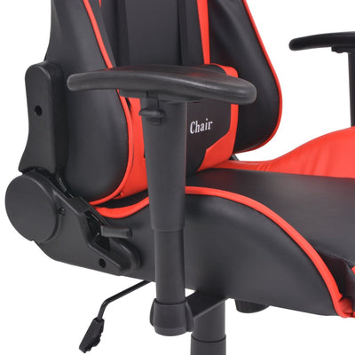 Dealsmate  Reclining Office Racing Chair Artificial Leather Red
