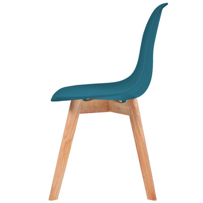 Dealsmate  Dining Chairs 6 pcs Turquoise Plastic