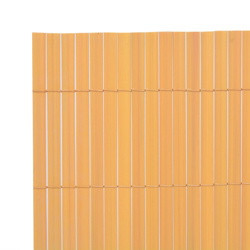Dealsmate  Double-Sided Garden Fence PVC 90x300 cm Yellow
