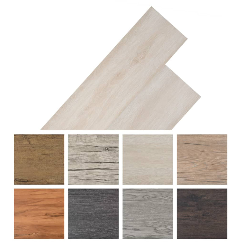 Dealsmate  Non Self-adhesive PVC Flooring Planks 5.26 m² 2 mm Oak Classic White