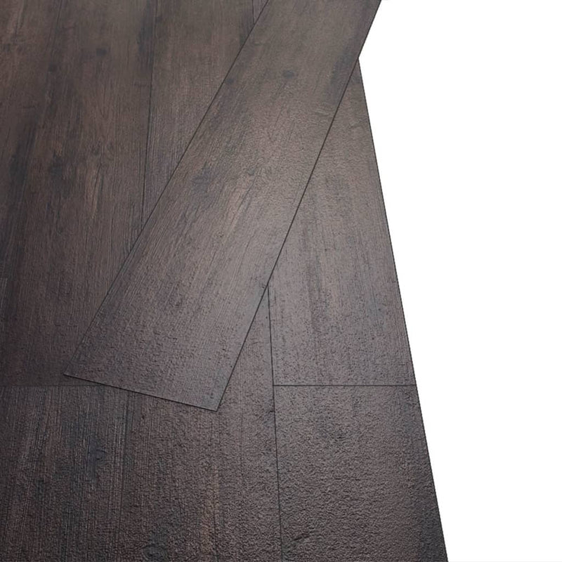 Dealsmate  Self-adhesive PVC Flooring Planks 5.02 m² 2 mm Dark Brown