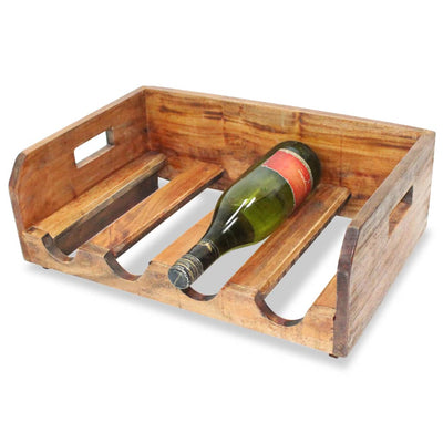 Dealsmate  Wine Racks 4 pcs for 16 Bottles Solid Reclaimed Wood