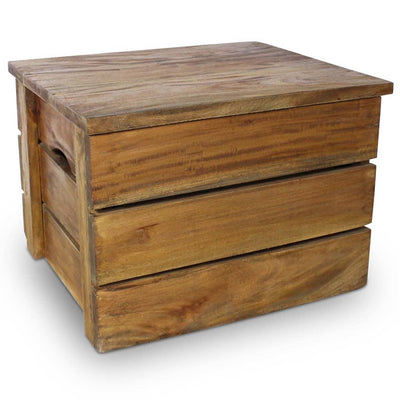 Dealsmate  Storage Crate Set 2 Pieces Solid Reclaimed Wood