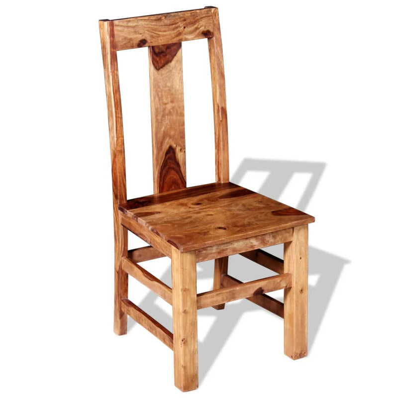 Dealsmate  Dining Chairs 4 pcs Solid Sheesham Wood