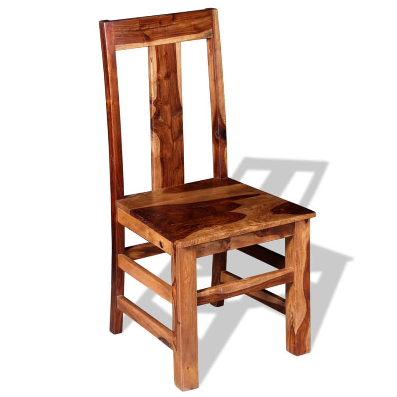 Dealsmate  Dining Chairs 4 pcs Solid Sheesham Wood