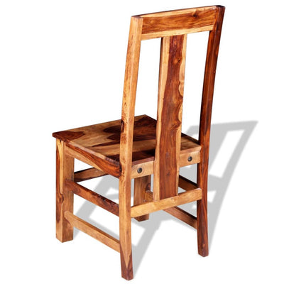 Dealsmate  Dining Chairs 4 pcs Solid Sheesham Wood