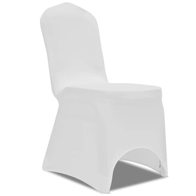 Dealsmate  100 pcs Stretch Chair Covers White