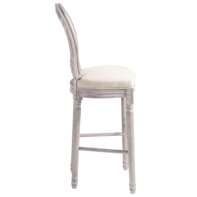 Dealsmate  Bar Chairs 2 pcs White Linen