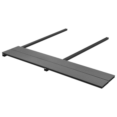 Dealsmate  WPC Decking Boards with Accessories 15 m² 4 m Grey