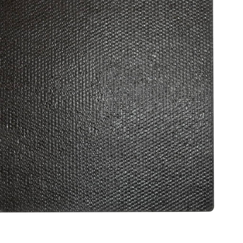Dealsmate  Doormat Coir 17 mm 80x100 cm Black