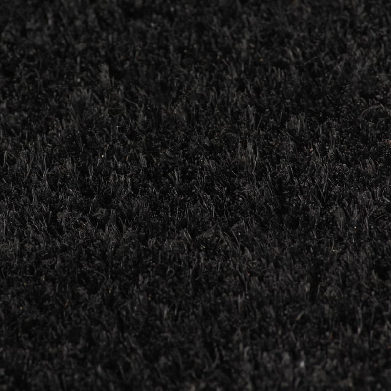 Dealsmate  Doormat Coir 24 mm 100x100 cm Black