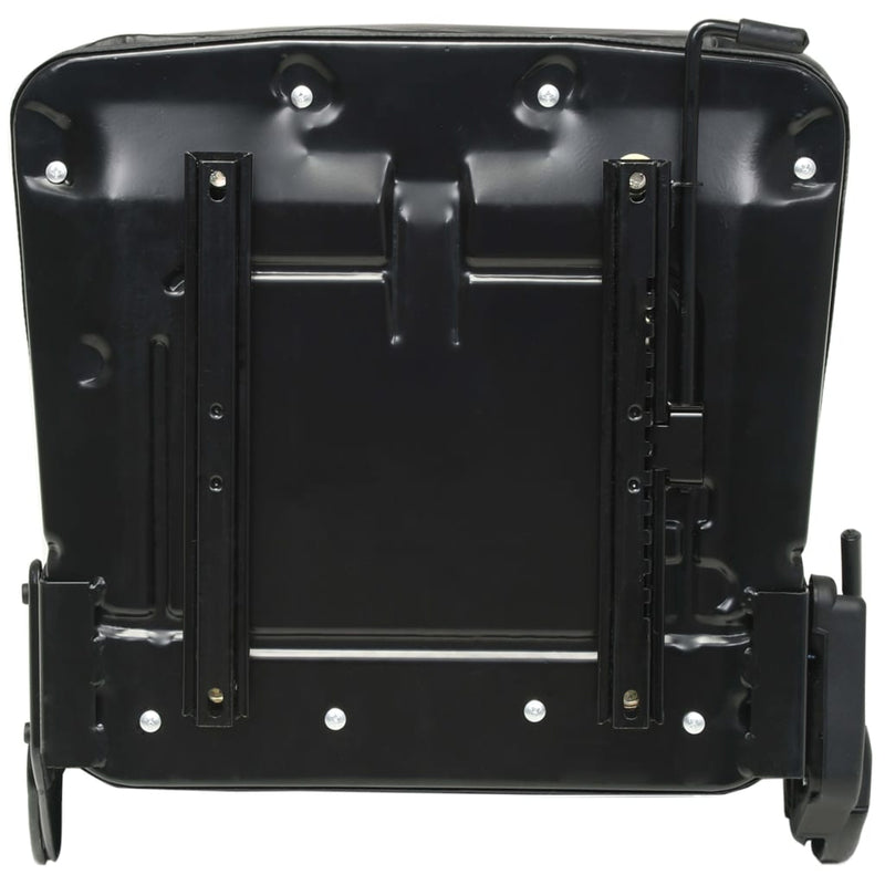 Dealsmate  Forklift & Tractor Seat with Adjustable Backrest Black