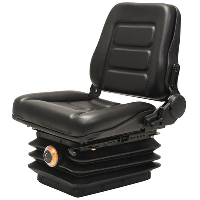 Dealsmate  Forklift & Tractor Seat with Suspension and Adjustable Backrest