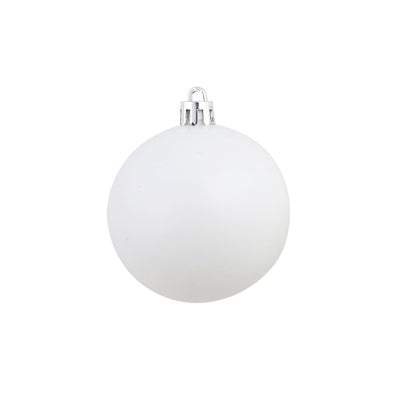 Dealsmate  100 Piece Christmas Ball Set 3/4/6 cm White/Grey