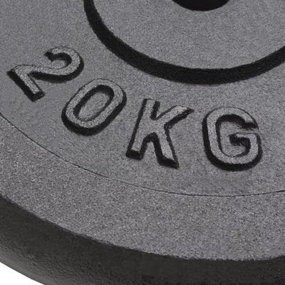 Dealsmate  Weight Plates 2 pcs 2x20 kg Cast Iron