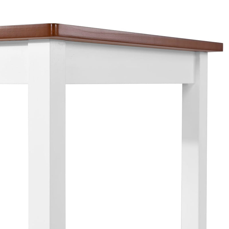 Dealsmate  Bar Table Solid Wood 108x60x91 cm