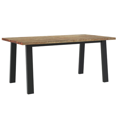 Dealsmate  Dining Table Solid Acacia Wood 170x90x75 cm