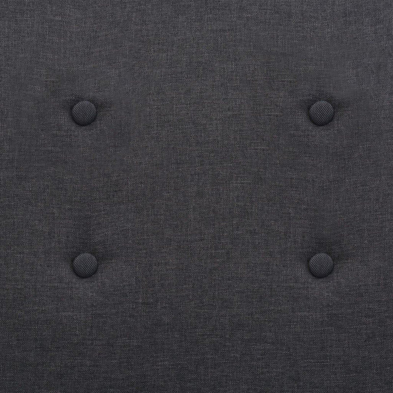 Dealsmate  Armchair Dark Grey Steel and Fabric