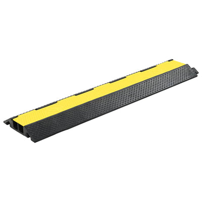 Dealsmate  Cable Protector Ramp 2 Channels Rubber 101.5 cm