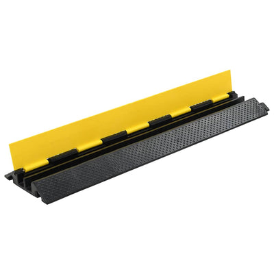 Dealsmate  Cable Protector Ramp 2 Channels Rubber 101.5 cm