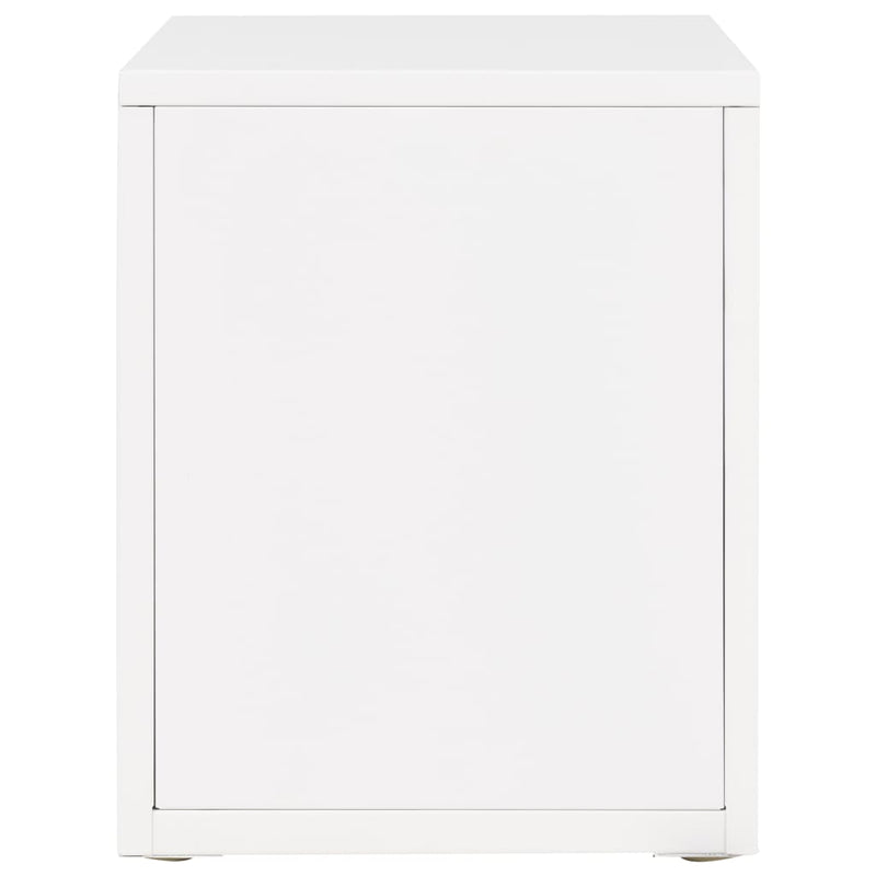 Dealsmate  Filing Cabinet with 5 Drawers Metal 28x35x35 cm White