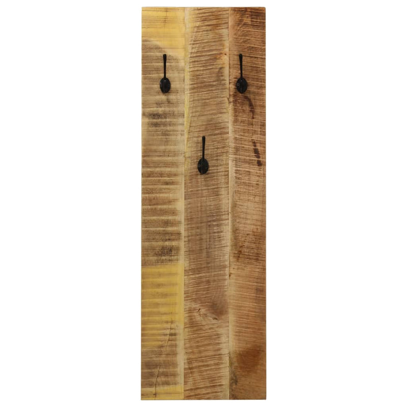 Dealsmate  Wall-mounted Coat Racks 2 pcs Solid Mango Wood 36x110x3 cm