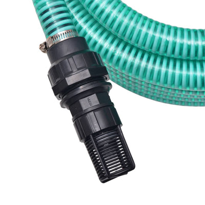 Dealsmate  Suction Hose with Connectors 10 m 22 mm Green