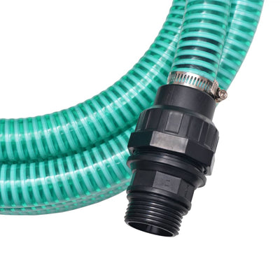 Dealsmate  Suction Hose with Connectors 10 m 22 mm Green