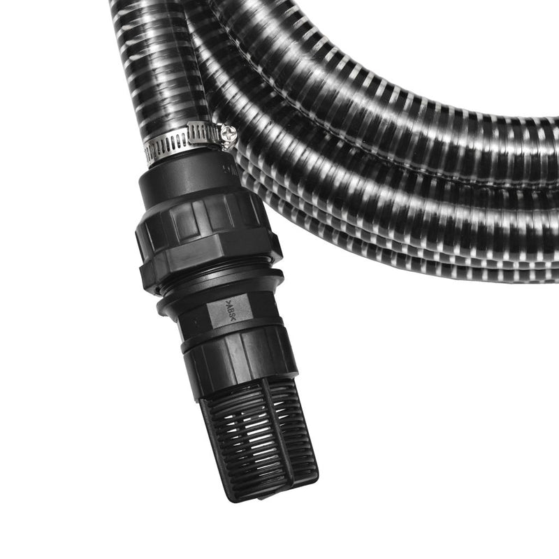 Dealsmate  Suction Hose with Connectors 7 m 22 mm Black