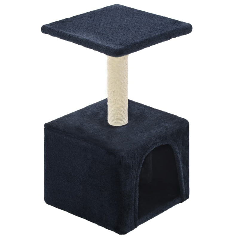 Dealsmate  Cat Tree with Sisal Scratching Post 55 cm Dark Blue