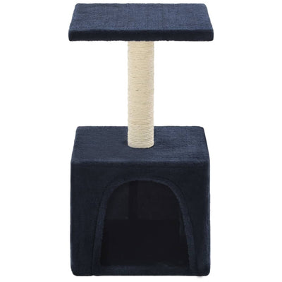 Dealsmate  Cat Tree with Sisal Scratching Post 55 cm Dark Blue