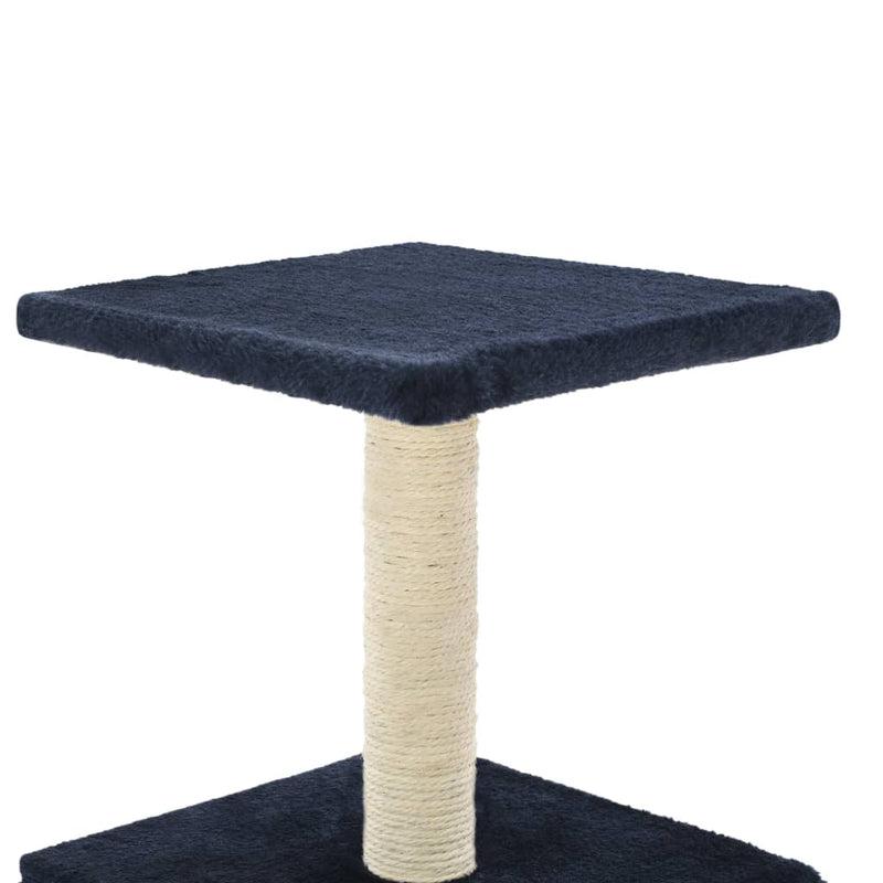 Dealsmate  Cat Tree with Sisal Scratching Post 55 cm Dark Blue