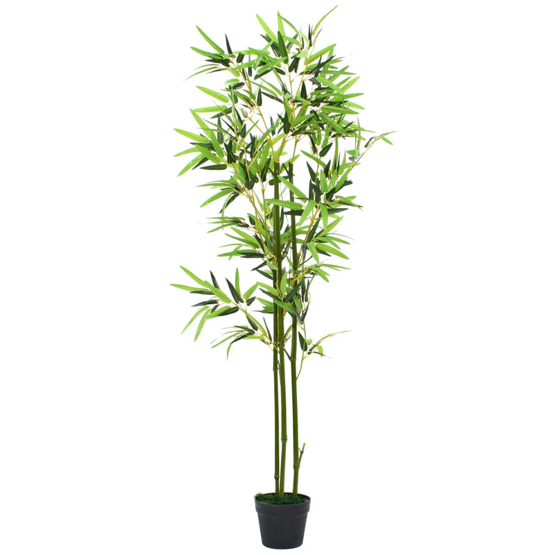 Dealsmate  Artificial Bamboo Plant with Pot 150 cm Green