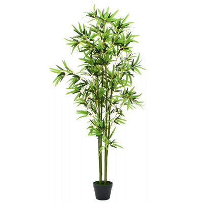 Dealsmate  Artificial Bamboo Plant with Pot 175 cm Green