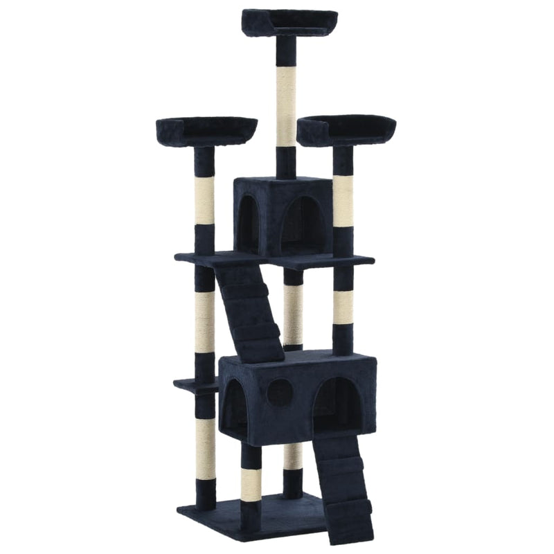 Dealsmate  Cat Tree with Sisal Scratching Posts 170 cm Blue