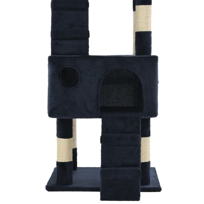 Dealsmate  Cat Tree with Sisal Scratching Posts 170 cm Blue