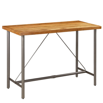 Dealsmate  Bar Table Solid Reclaimed Teak 150x70x106 cm