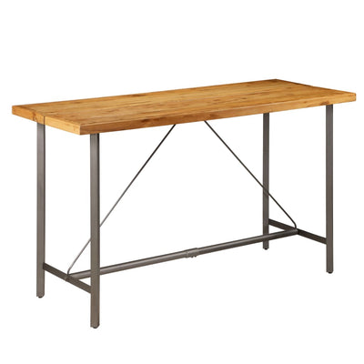 Dealsmate  Bar Table Solid Reclaimed Teak 180x70x107 cm