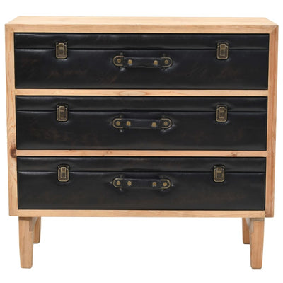Dealsmate  Drawer Cabinet Solid Fir Wood 80x36x75 cm