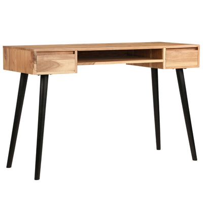 Dealsmate  Writing Table Solid Acacia Wood 118x45x76 cm