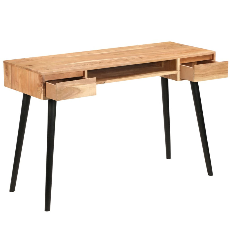 Dealsmate  Writing Table Solid Acacia Wood 118x45x76 cm