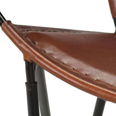 Dealsmate  Chair Brown Real Leather