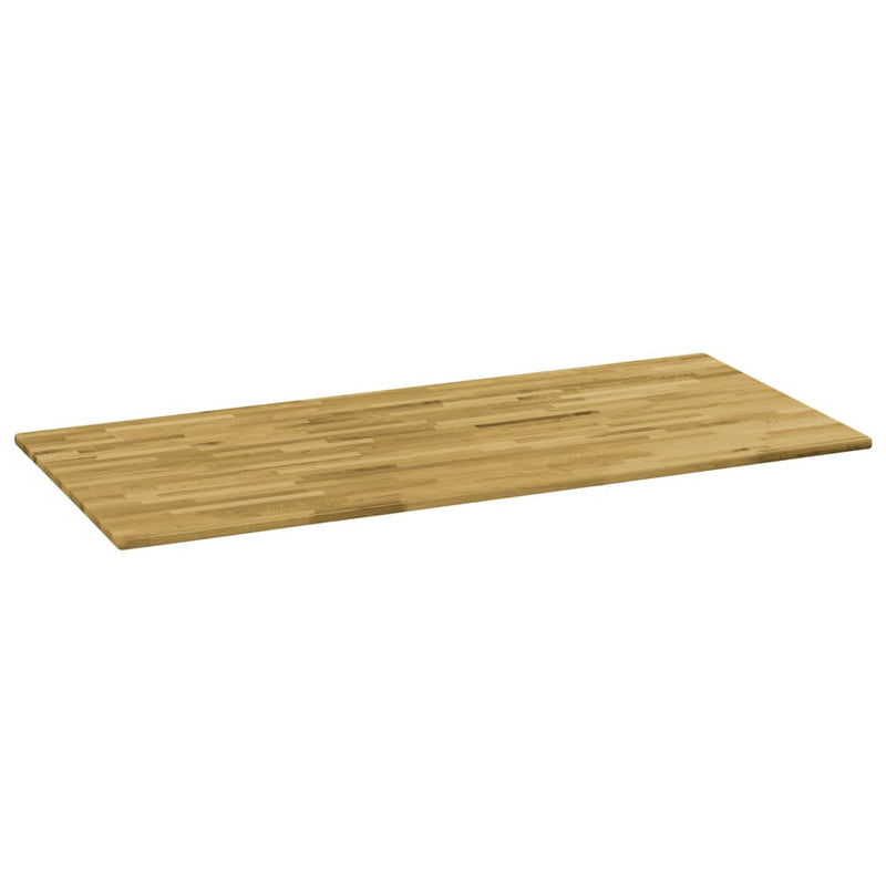 Dealsmate  Table Top Solid Oak Wood Rectangular 23 mm 140x60 cm