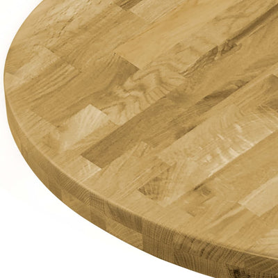 Dealsmate  Table Top Solid Oak Wood Round 44 mm 600 mm