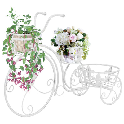 Dealsmate  Plant Stand Bicycle Shape Vintage Style Metal