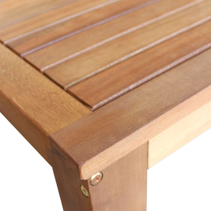 Dealsmate  Bar Table Solid Acacia Wood 60x60x105 cm
