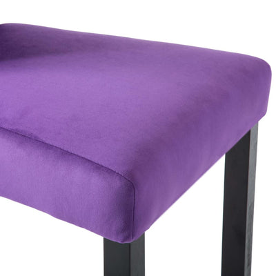 Dealsmate  Dining Chairs 6 pcs Purple Velvet